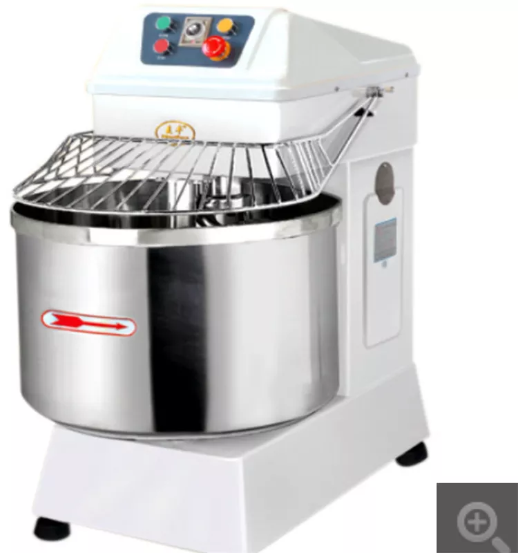 Baking equipment stainless steel electric automatic 50kg industrial flour mixing machine commercial dough mixer