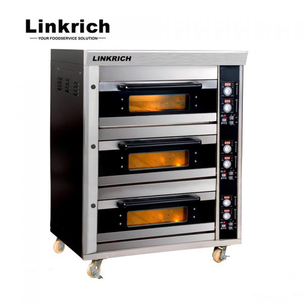 LINKRICH Gas Deck Oven Three-layers Nine-trays