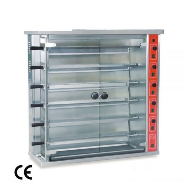 Commercial Oven- Gas Powered Chicken Rotisserie Machine-GT-6P