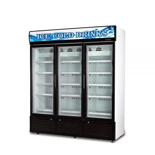 Glass Display Cabinet Commercial Beverage Cooler Chiller Refrigerator