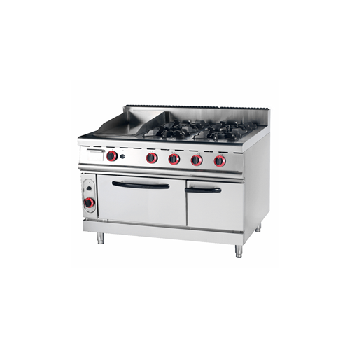 Gas Range with 4 Burner & Griddle with Gas Oven