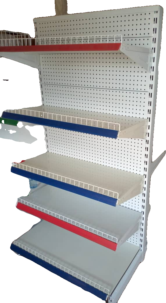 Good Price Customized Sale Metal Material Double Sided Supermarket Customizable Grocery Store Display Shelves