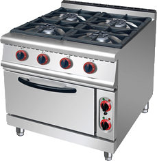 Gas Range with 4 Burner & Griddle with Gas Oven
