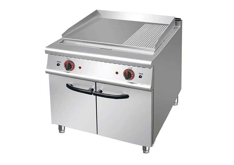 Factory Supplies Free Standing Kitchen Equipment Electric Griddle With Cabinet