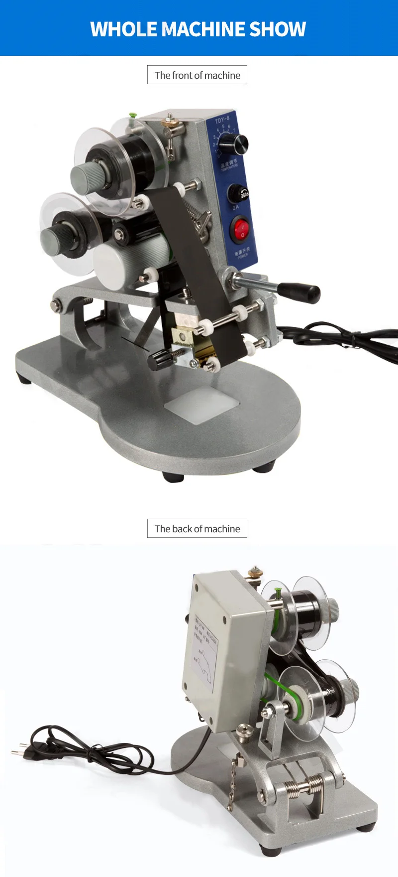 Newest expiry date ribbon printing automatic spray coding machine printer