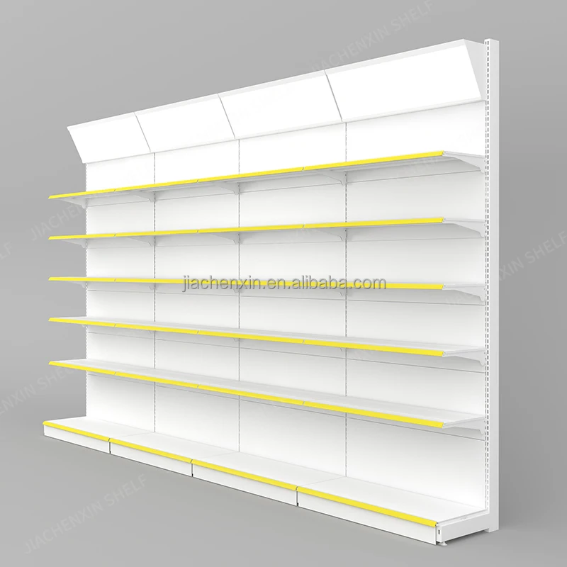 Factory direct supermarket shelf retail good quality gondola one side double side shelf supermarket durable rack