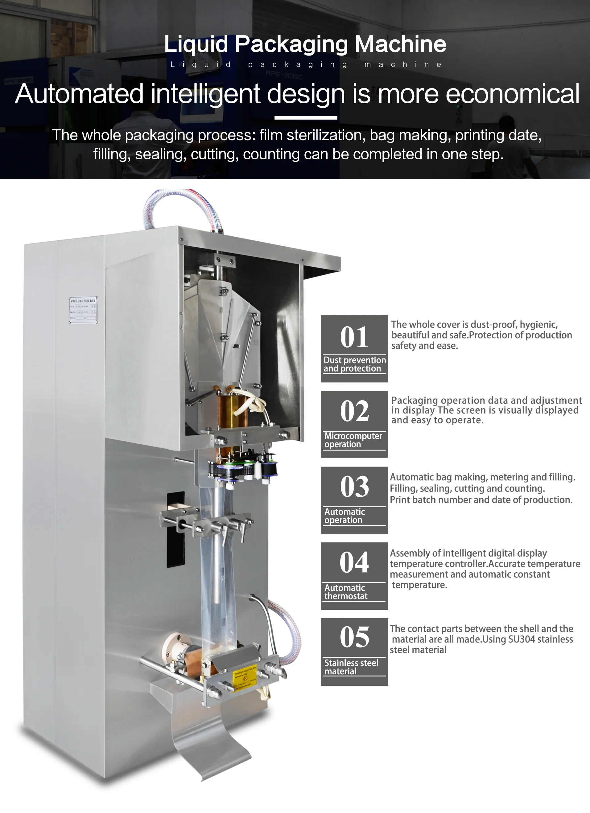 Factory Price Sachet Water Packaging Machine Mineral Water Pouch Packing Machine bean milk bagging machine