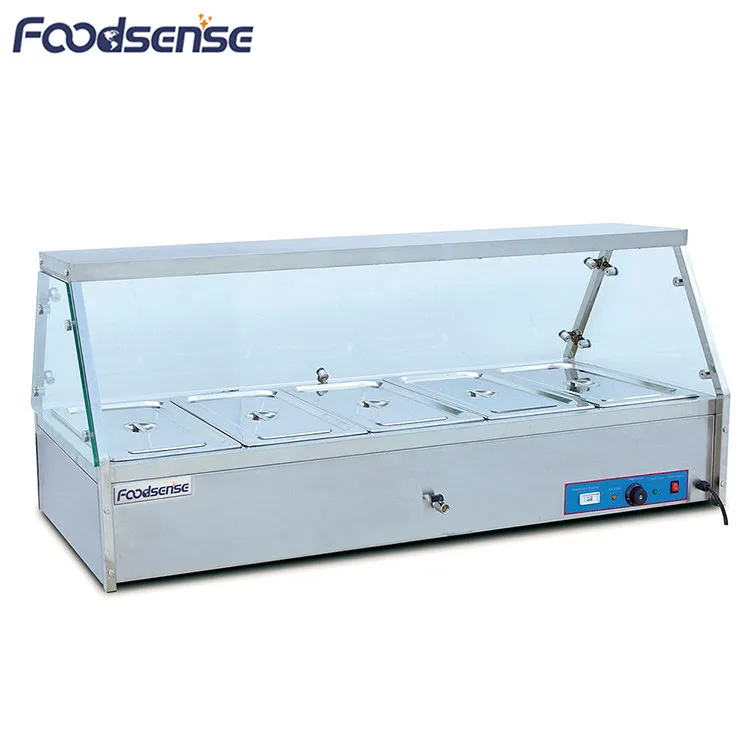 Commercial Display Large Catering Bain Marie Table Top 6 Pot Bain Marie