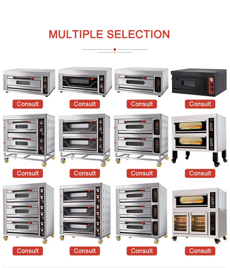 factory provided 4 Decks 16 Trays Deck Oven electric gas baking oven with CE certificate