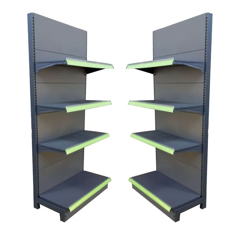 Good Price Customized Sale Metal Material Double Sided Supermarket Customizable Grocery Store Display Shelves