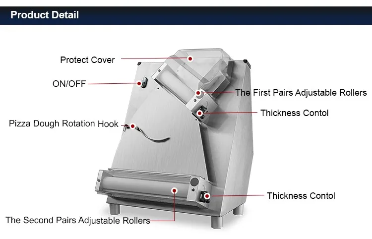 Bakery Equipment-Commercial Pizza Dough Roller-40kg-APD-40