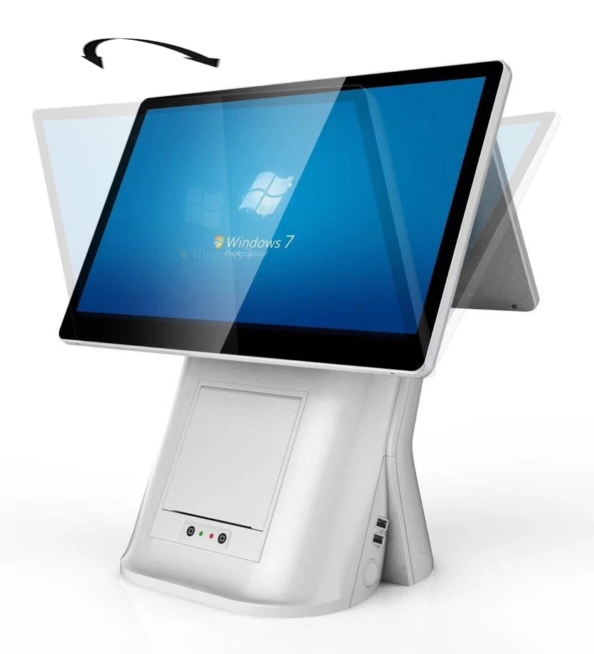 Pos manufacturers full set all in one pos system cash registers built in 80mm receipt printer