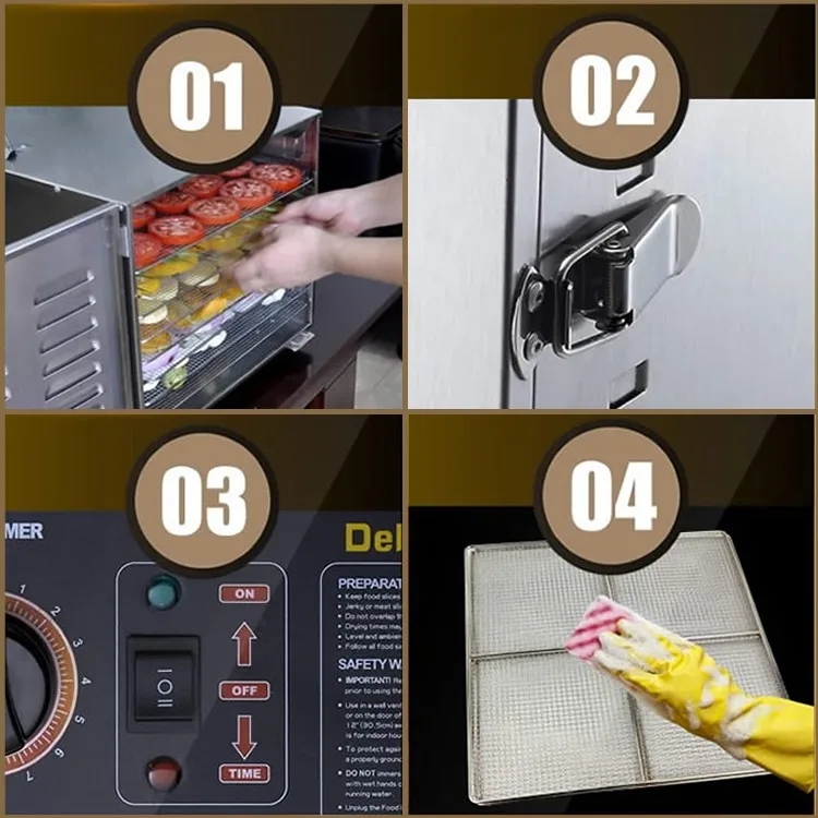 30 trays Stainless Steel Commercial Food Dehydrator Dehydrator Beef Jerky