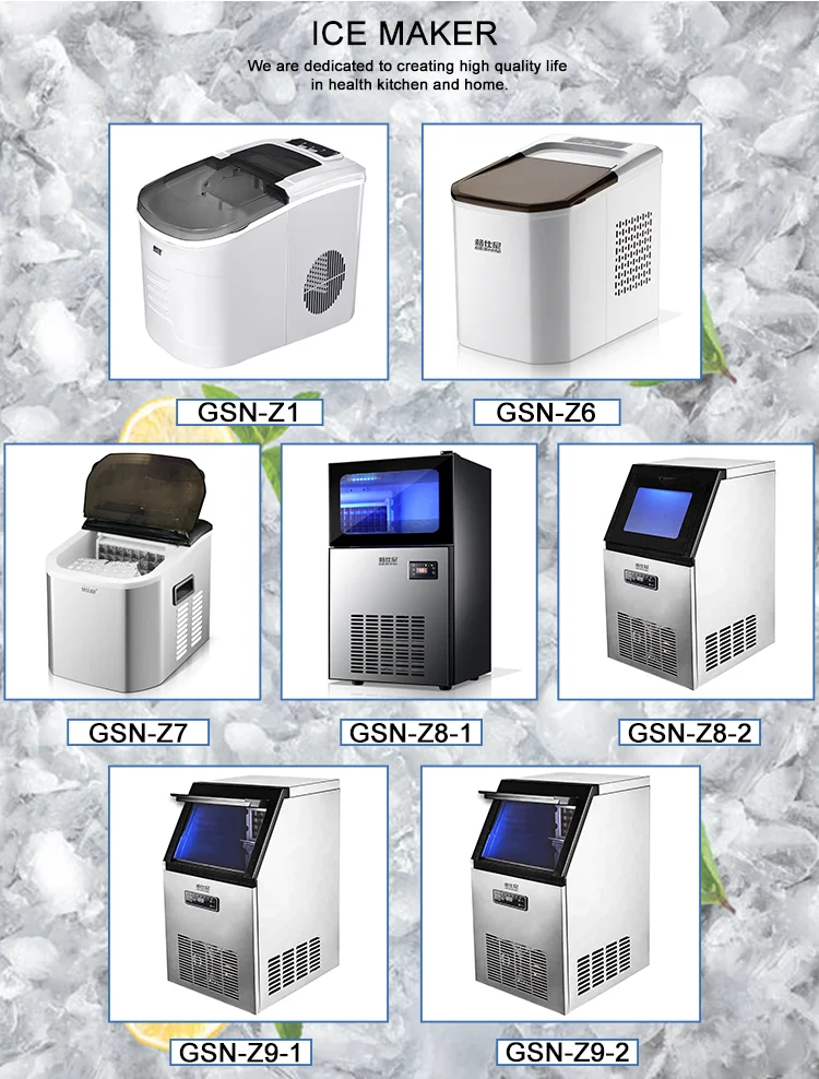 Air Cooling Commercial Automatic ice maker Fast Making ice cube maker