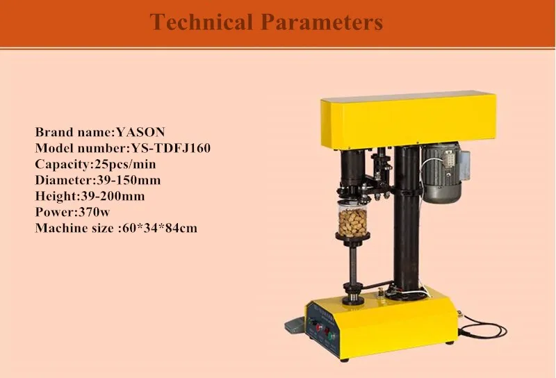 DFJ-160 semi-auto tin capper