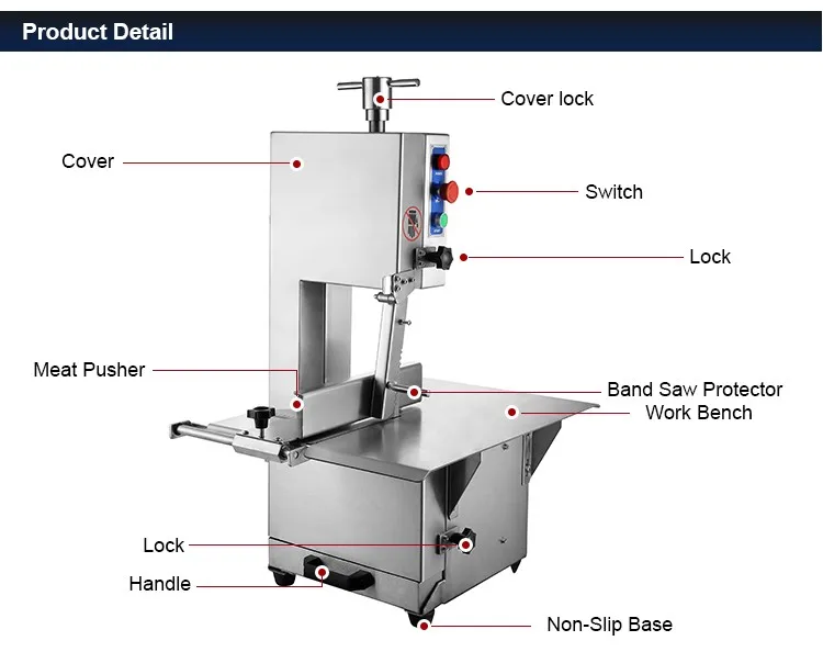 Food Preparation-Standing Electric Bone Saw Machine-JG210C
