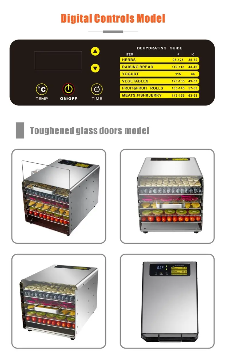6 Trays home dehydrator machine fruit dehydrator for food dryer machine with CE