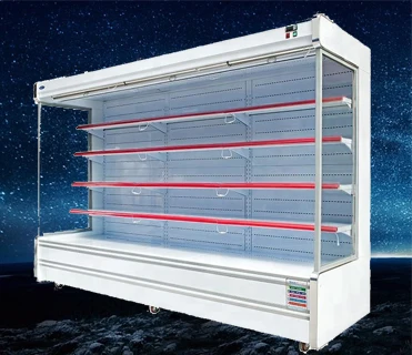 Commercial supermarket curved glass fresh meat deli chiller showcase