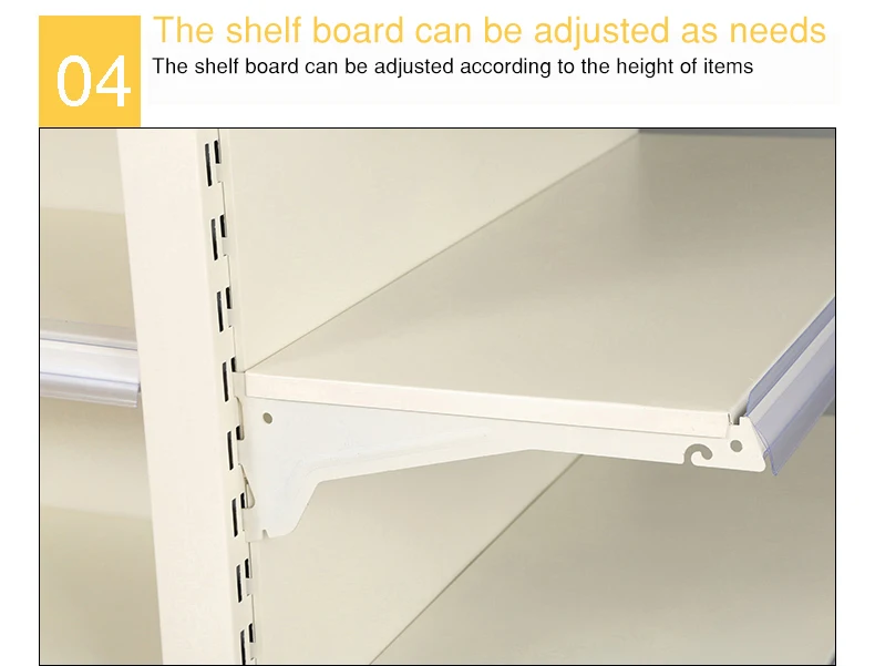 Factory direct supermarket shelf retail good quality gondola one side double side shelf supermarket durable rack
