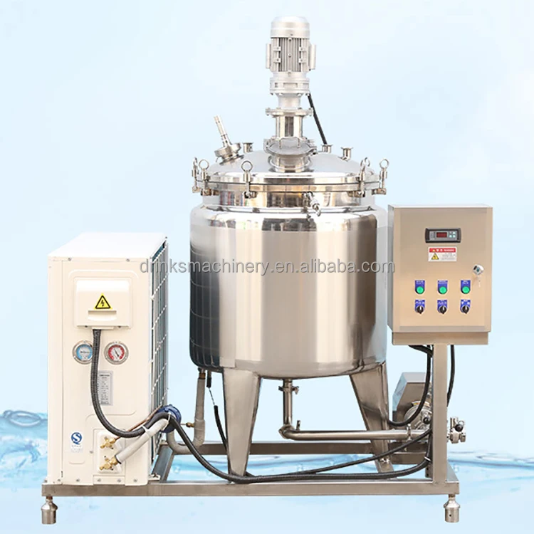 Small Scale 200l 300L 500 Liters 1000liter Stainless Steel Sanitary Milk Cooling Tank Price / Milk Cooler Machine