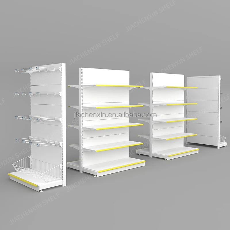 Factory direct supermarket shelf retail good quality gondola one side double side shelf supermarket durable rack