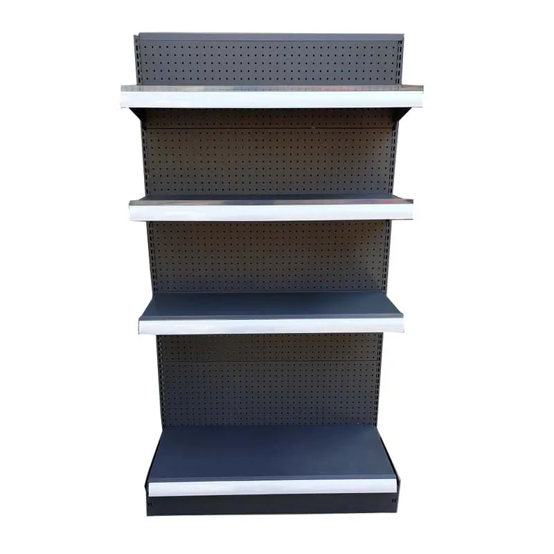 Good Price Customized Sale Metal Material Double Sided Supermarket Customizable Grocery Store Display Shelves