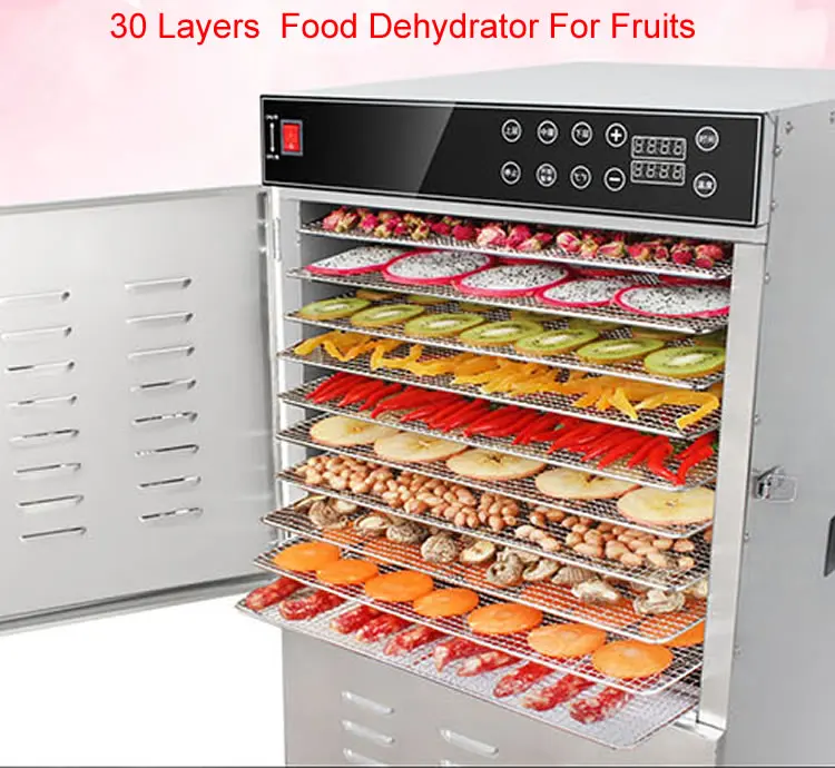 30 trays Stainless Steel Commercial Food Dehydrator Dehydrator Beef Jerky