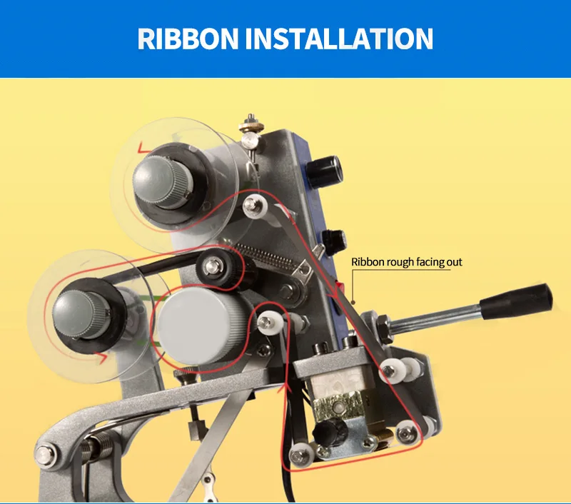 Newest expiry date ribbon printing automatic spray coding machine printer