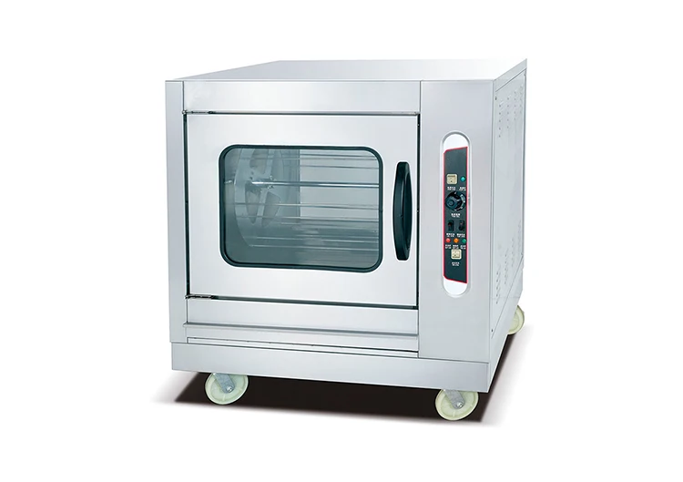 Stainless Steel Commercial Restaurant LPG Gas Chicken Oven Rotary Rotisserie