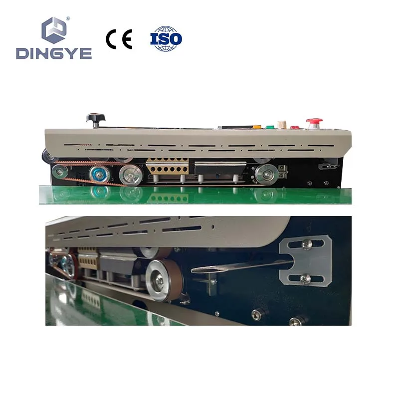 DBF1000AN Automatic gas flushing band sealer Continuous inflating film bag sealing machine with Nitrogen filling
